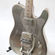 Load image into Gallery viewer, James Trussart Brushed Nickel Snakeskin Deluxe SteelCaster with B16 Bigsby