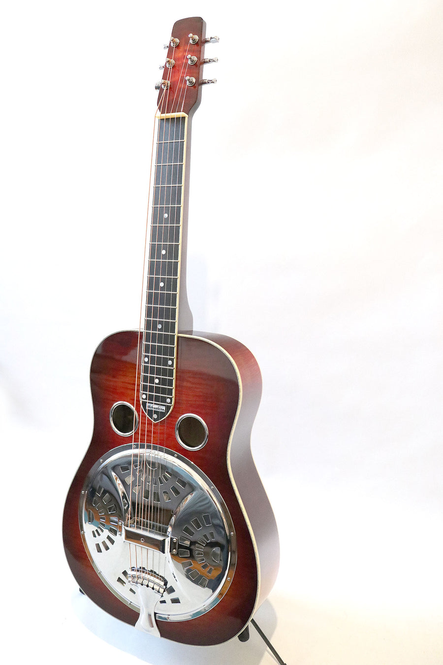 National Scheerhorn L-Body Figured Maple Square Neck Resonator