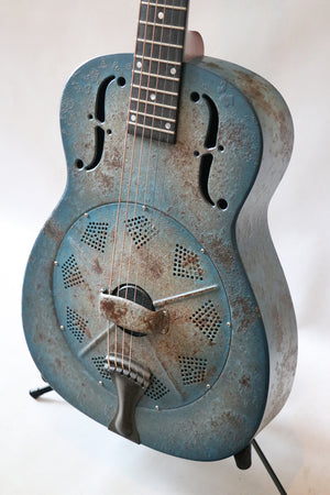 National Reso-Phonic NRP 'Barnyard Blue' Steel Resonator