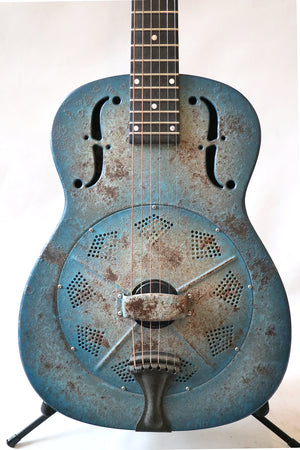 National Reso-Phonic NRP 'Barnyard Blue' Steel Resonator